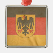 Duitse wapenvlag metalen ornament (Voorkant)