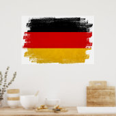 Duitse waspotlood met schetsvlag poster (Keuken)