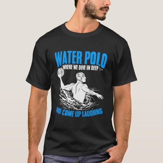 Duitse waterpolospeler teamsport waterpol t-shirt (Voorkant)