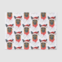 Duitse Waterverf Hondenrassen Kerstmis Tissuepapier