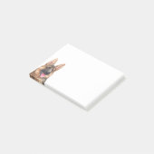 Duitse Waterverf Shepherd Dog Alsatian GSD Pet Post-it® Notes (Schuin)