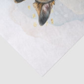 Duitse Waterverf Shepherd Puppy Tissuepapier (Detail)