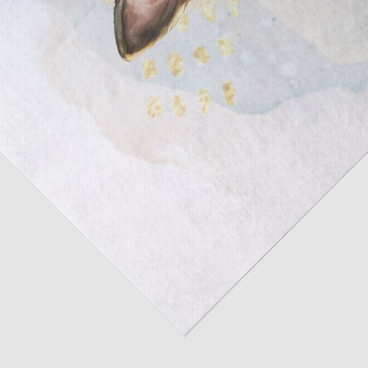 Duitse Waterverf Shepherd Puppy Tissuepapier (Detail)