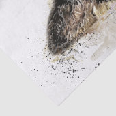 Duitse Waterverf Shepherd Tissuepapier (Detail)