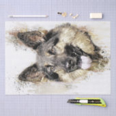 Duitse Waterverf Shepherd Tissuepapier (Craft)