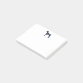Duitse waterverf Shorthaired Pointer Black Post-it® Notes (Schuin)