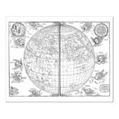  Duitse Wereldkaart Rubber Art Stamp Rubberstempel (Afrduk)