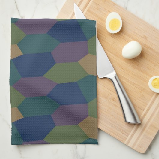 Duitse Wereldoorlog I Lozenge Camo Kitchen Towel Theedoek (Quarter Fold)