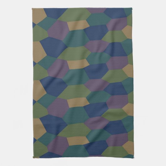 Duitse Wereldoorlog I Lozenge Camo Kitchen Towel Theedoek (Verticaal)