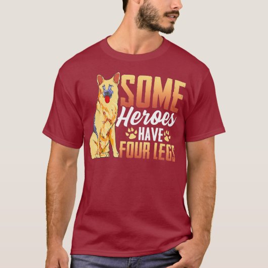 Duitse werkredding Shepherd Lover Gift K9 Dog T-shirt (Voorkant)