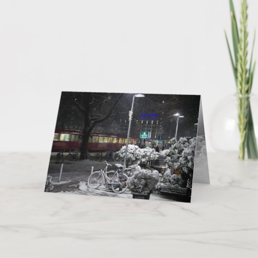 Duitse Winter Feestdagen Kaart (Voorkant)