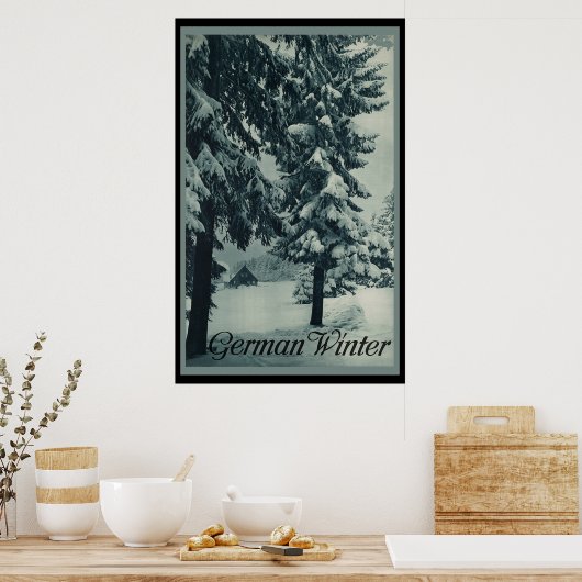 Duitse winter poster (Keuken)