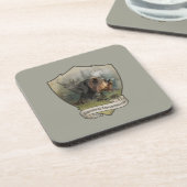 Duitse Wirehaire Pointer, Boar Hunting Bier Onderzetter (Linkerzijde)