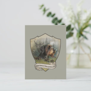 Duitse Wirehaire Pointer, Boar Hunting Briefkaart