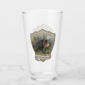 Duitse Wirehaire Pointer, Boar Hunting Glas (Achterkant)