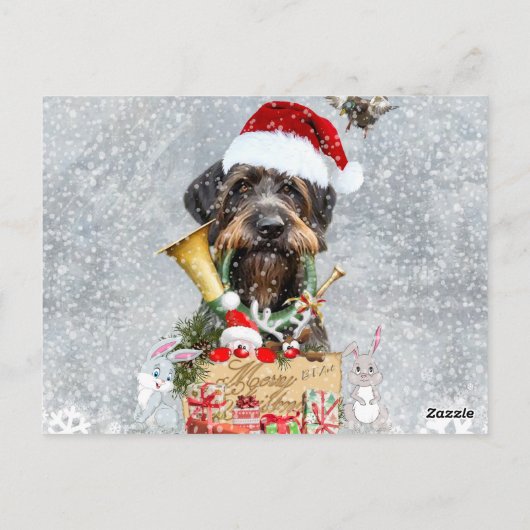 Duitse Wirehaire Pointer, Boar Hunting Kaart (Achterkant)