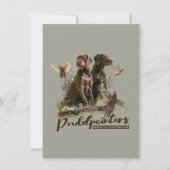 Duitse Wirehaire Pointer, Boar Hunting Kaart (Voorkant)