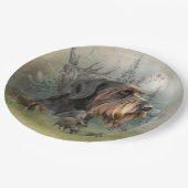 Duitse Wirehaire Pointer, Boar Hunting Papieren Bordje (Gekanteld)