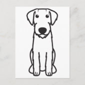 Duitse Wirehaire Pointer Dog Cartoon Briefkaart (Voorkant)