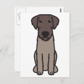 Duitse Wirehaire Pointer Dog Cartoon Briefkaart (Voorkant / Achterkant)