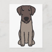 Duitse Wirehaire Pointer Dog Cartoon Briefkaart (Voorkant)