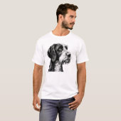 Duitse Wirehaire Pointer Dog T-shirt (Voorkant volledig)