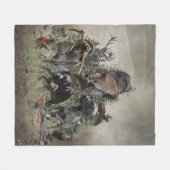 Duitse Wirehaire Pointer Fleece Blanket Deken (Voorkant (Horizontaal))