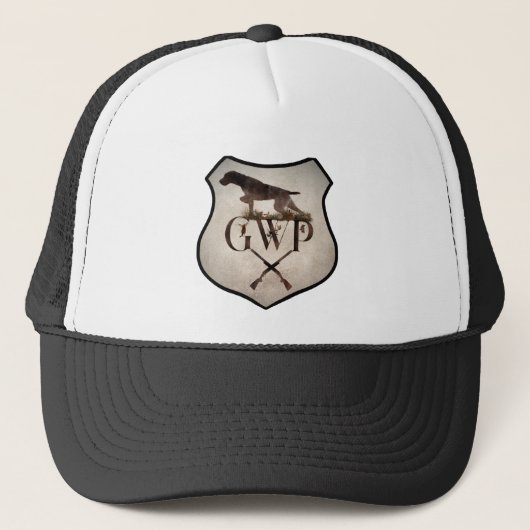 Duitse Wirehaire Pointer, GWP T-Shirt Trucker Pet (Voorkant)