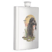 Duitse Wirehaire Pointer jaagt op eendenkoffie Mu Flacon (Rechts)