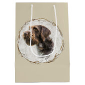 Duitse Wirehaire Pointer Medium Gift Bag Cadeauzakje (Achterkant)