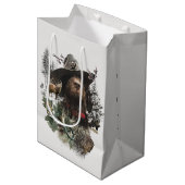 Duitse Wirehaire Pointer Medium Gift Bag Medium Cadeauzakje (Voorkant Gekanteld)