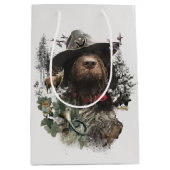 Duitse Wirehaire Pointer Medium Gift Bag Medium Cadeauzakje (Voorkant)