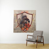 Duitse Wirehaire Pointer met fazant Wandkleed (In situ)