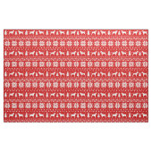 Duitse Wirehaire Pointer Silhouettes kerst Stof (Fat Quarter)