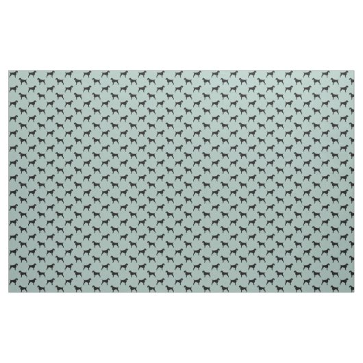 Duitse Wirehaire Pointer Silhouettes patterned Stof (Yard (91,4 cm))