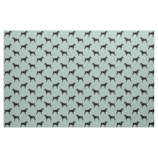 Duitse Wirehaire Pointer Silhouettes patterned Stof (Fat Quarter)