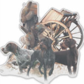 Duitse Wirehaire Pointer sticker (Voorkant)