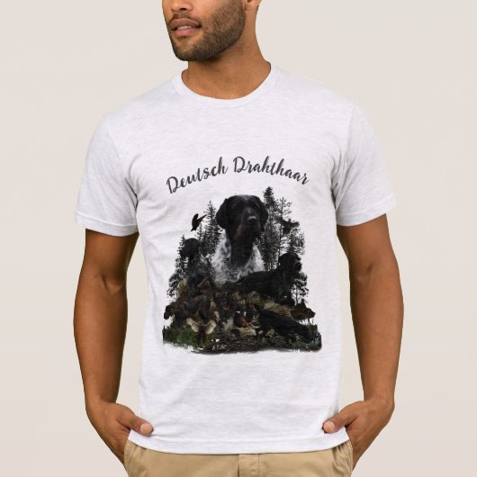 Duitse Wirehaire Pointer T-Shirt (Voorkant)
