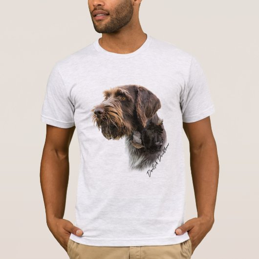 Duitse Wirehaire Pointer T-Shirt (Voorkant)