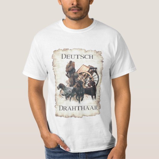Duitse Wirehaire Pointer T-Shirt (Voorkant)