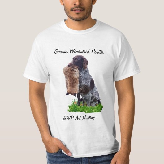 Duitse Wirehaire Pointer T-Shirt (Voorkant)