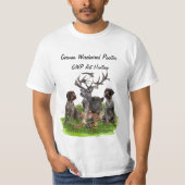 Duitse Wirehaire Pointer T-Shirt (Voorkant)