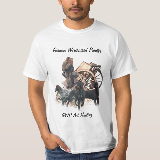 Duitse Wirehaire Pointer T-Shirt (Voorkant)