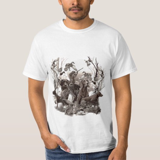 Duitse Wirehaire Pointer T-Shirt (Voorkant)