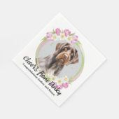Duitse Wirehaired Pointer Trouwfoto Servet (Hoek)