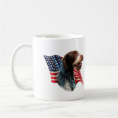 Duitse Wirehaired Pointer vlag Koffiemok (Links)