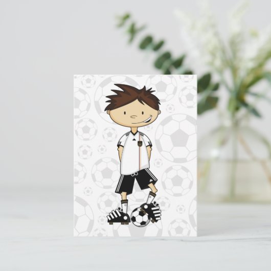 Duitse WK Voetbal Briefkaart (Staand voorkant)