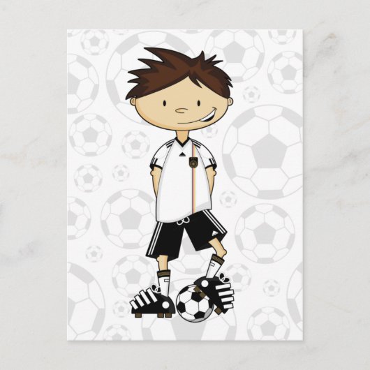 Duitse WK Voetbal Briefkaart (Voorkant)