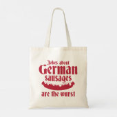 Duitse worst tote bag (Achterkant)