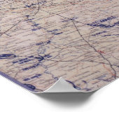 Duitse WW2-slagkaart! Rusland! Poster (Hoek)